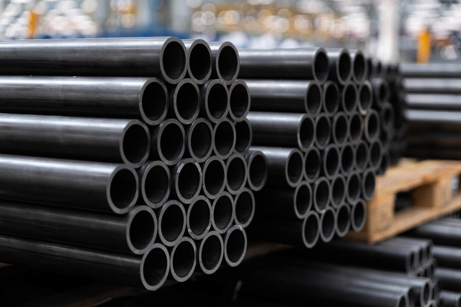 black-steel-pipe-stack